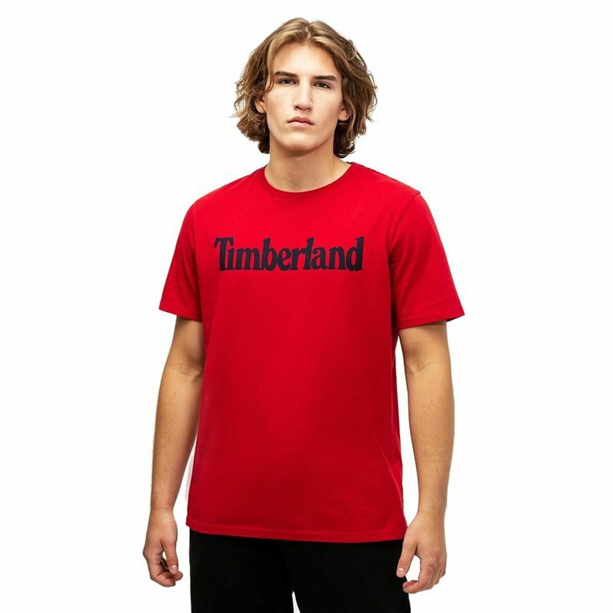 Timberland Kennebec Linear Red Short Sleeve T-Shirt