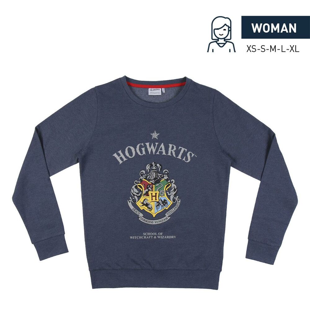 Women’s Sweatshirt without Hood Harry Potter Dark blue